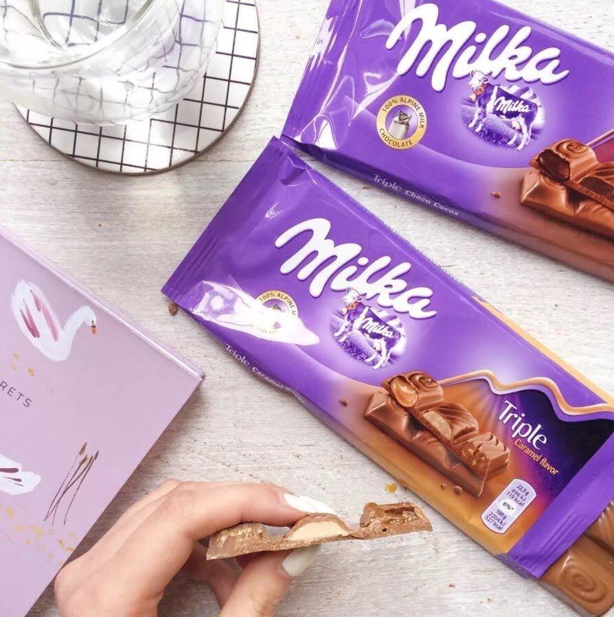 Milka шоколад Эстетика