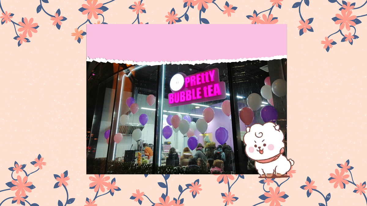 Кафе приветливо встречало неоновой надписью и белыми-розовыми-фиолетовыми шариками, виднеющимися в окне.