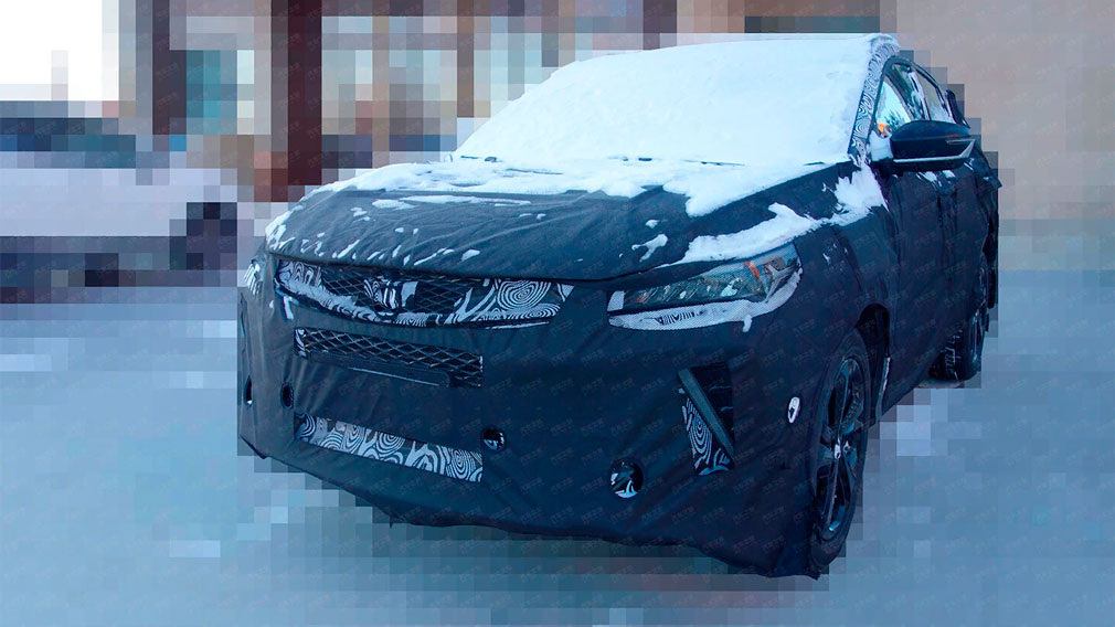Шпионские фото Geely Coolray нового поколения