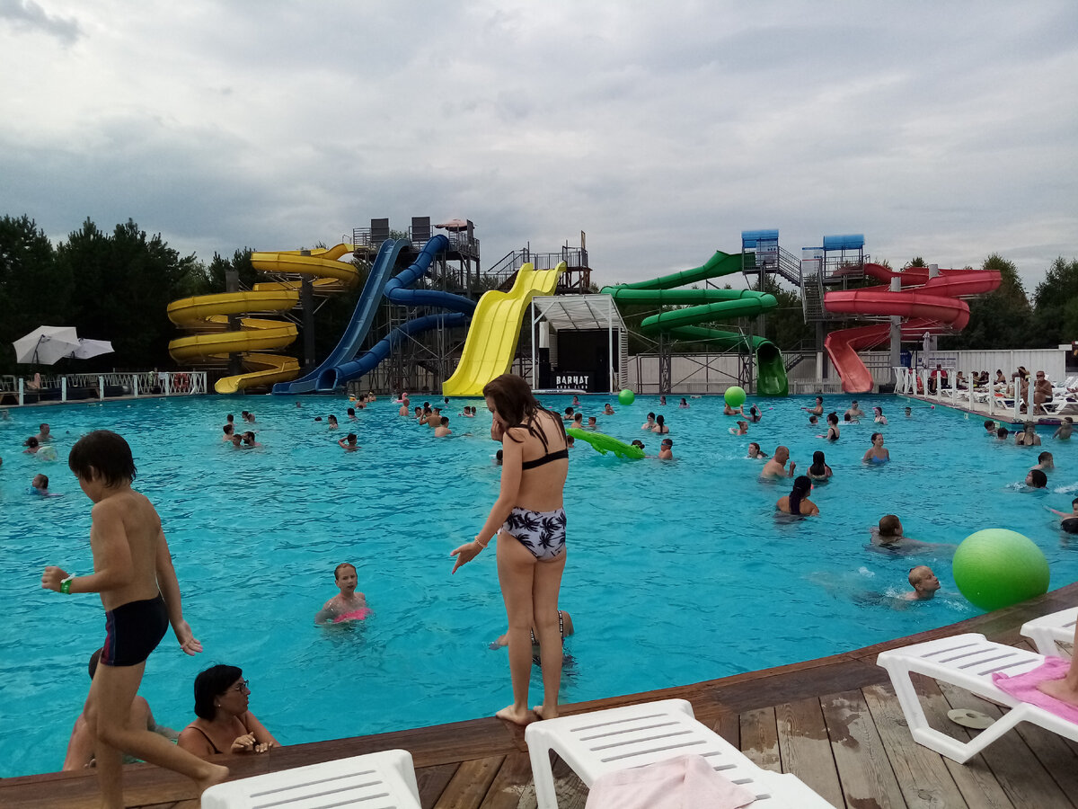 Во время часового перерыва горок