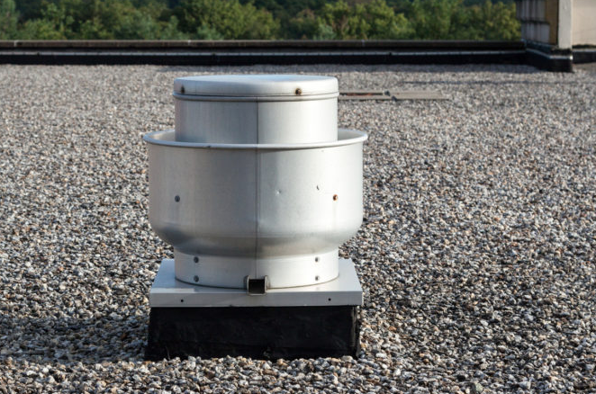 Щебень на плоской крыше