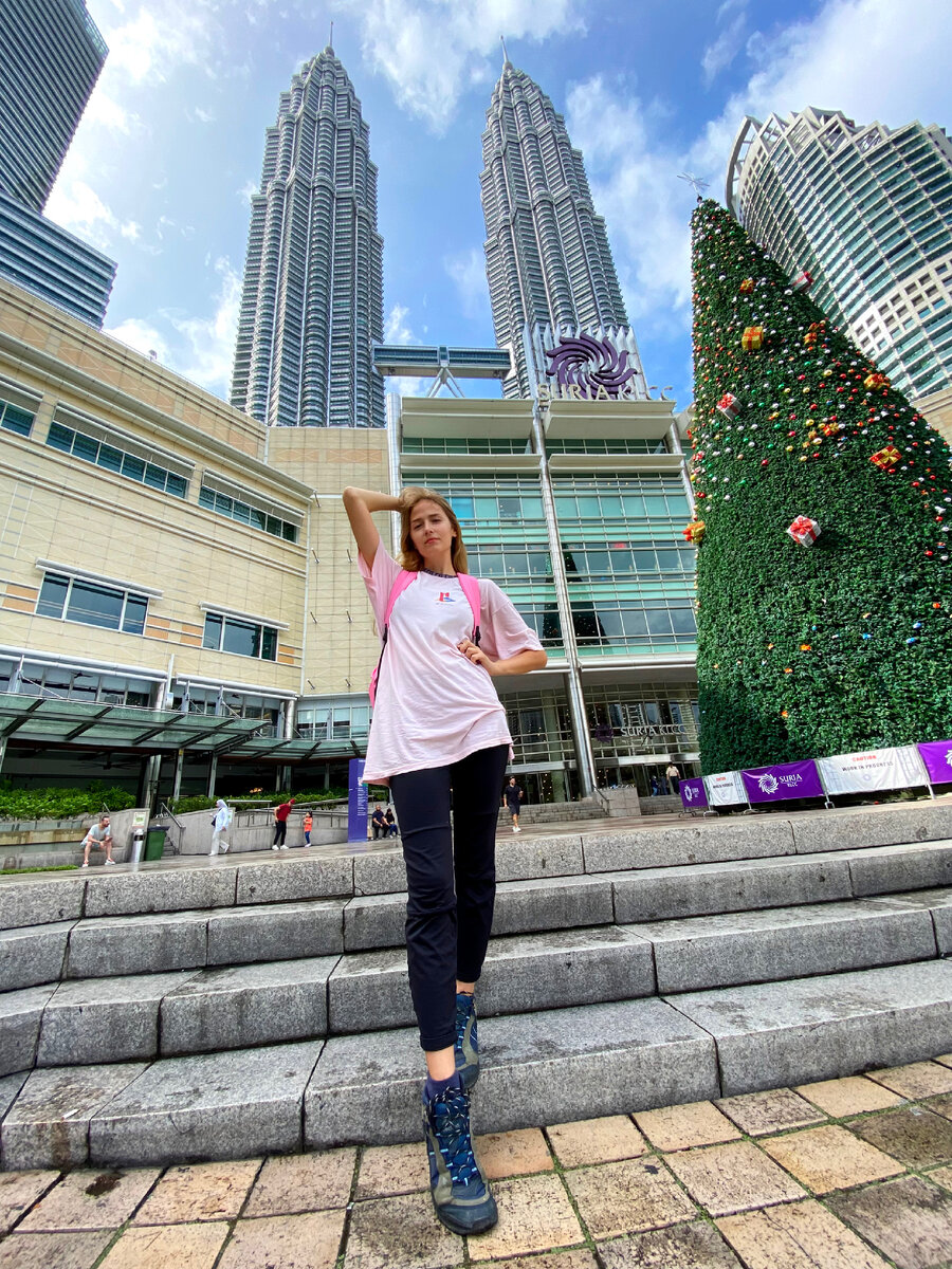 Мы с Мариной в Куала-Лумпуре