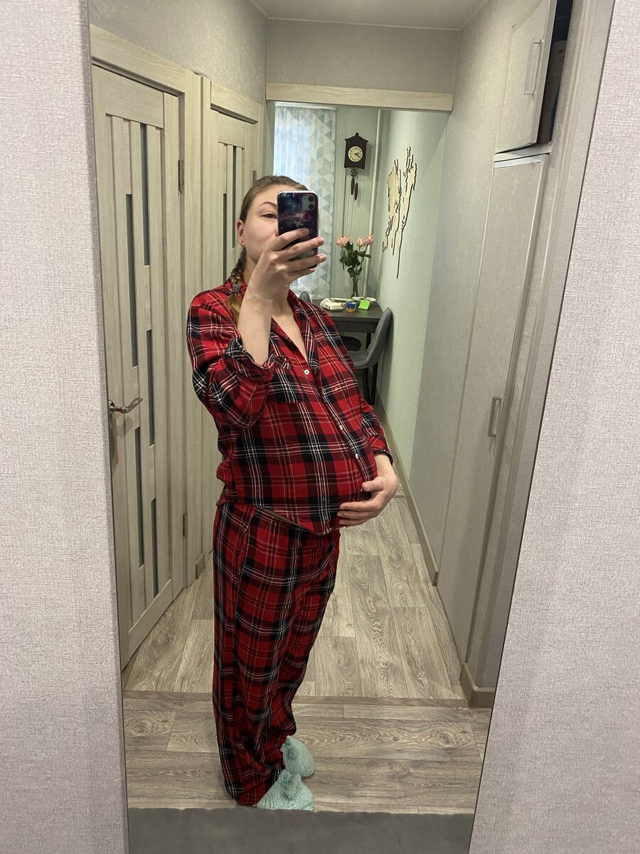 Я за пару недель до родов сыночка 