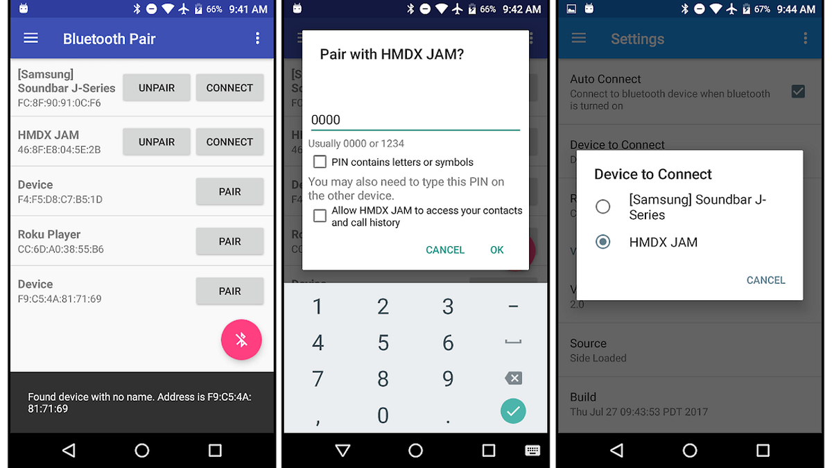 Программа представляет собой комбайн по принципу "все включено": через нее можно провести сопряжение с "проблемными" наушниками, настроить последовательность подключения (чего не дает сделать сам Android), и даже совершить "жесткое" сопряжение - когда все остальные связи блокируются, до успешного соединения с нужной парой наушников.