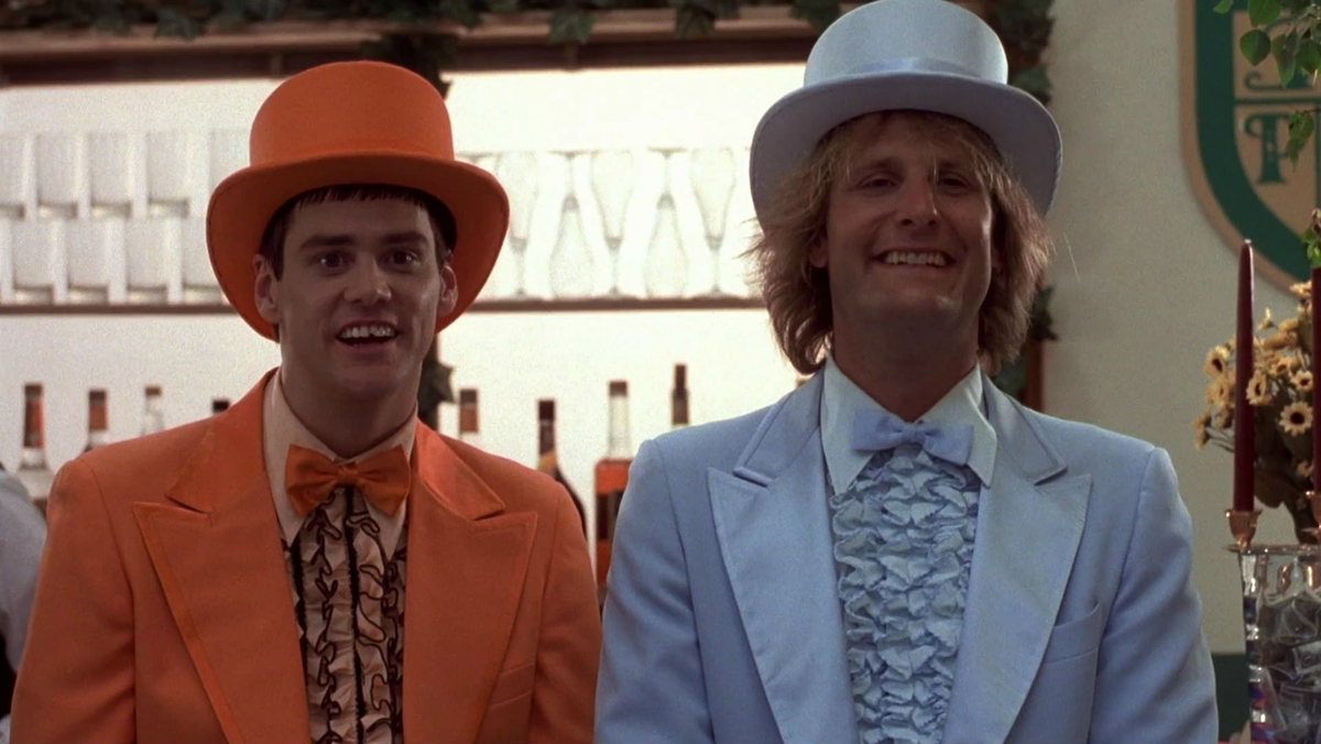 Кадр из фильма Тупой и ещё тупее (Dumb and Dumber, 1994) реж.  Питер Фаррелли, Бобби Фаррелли
