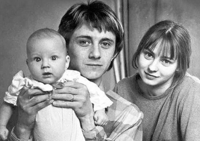 Евгения Добровольская и Вячеслав Баранов с сыном Степаном