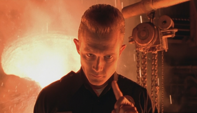 Кадр из фильма "Терминатор 2: Судный день" (1991 г)