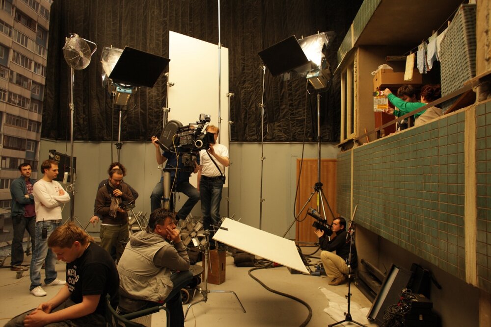 Съемочная площадка фильма "Елена"