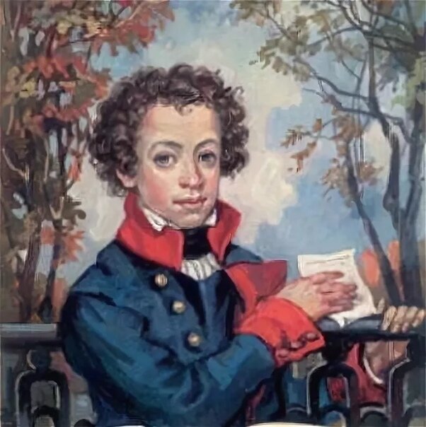 Александр Пушкин в форме Царскосельского лицея