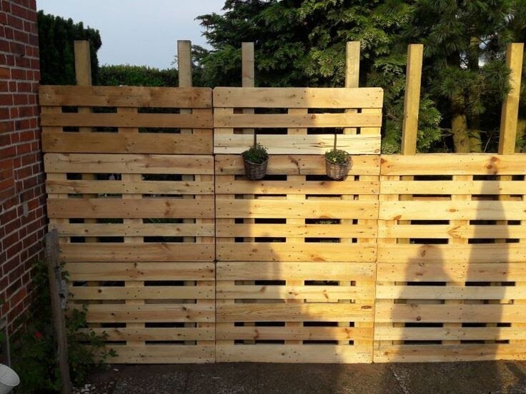 www.fabrykapalet.com Recinzioni da giardino, Piantare fiori in un pallet, Recinz