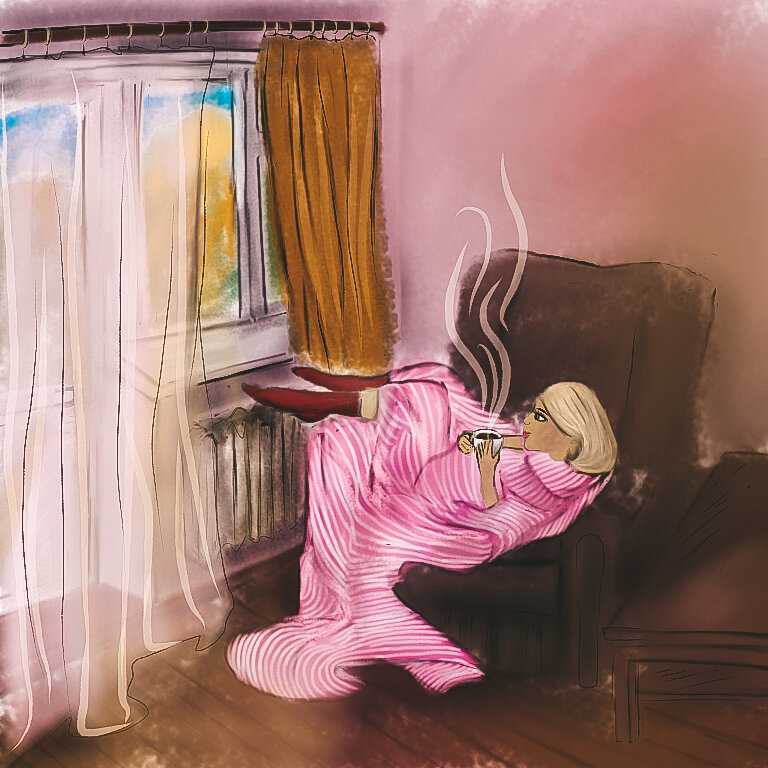 🍁
Бабье лето обещают ближе к концу сентября. А пока, температура на улице опускается с каждым днём и вроде ничего плохого. Вот только ты знаешь что дальше ещё холодней и сама мысль затягивает в депрессию. 
Как спастись?  Например: