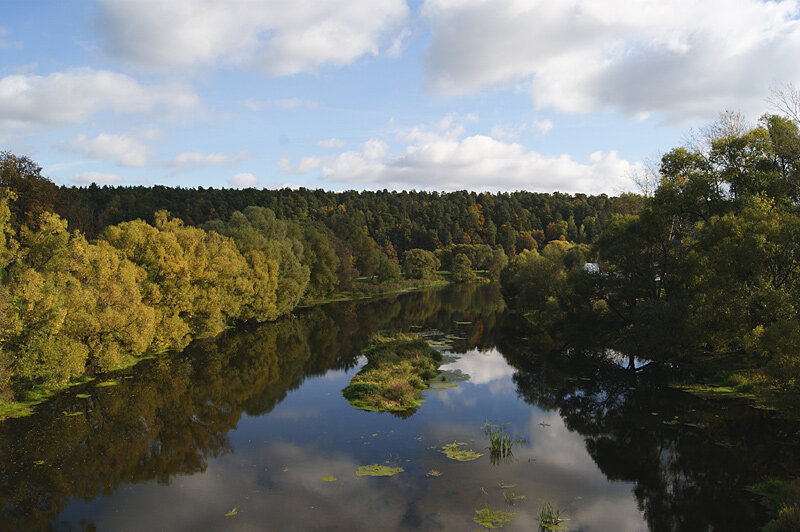 Река Пахра.  Изображение взято из открытых источников 