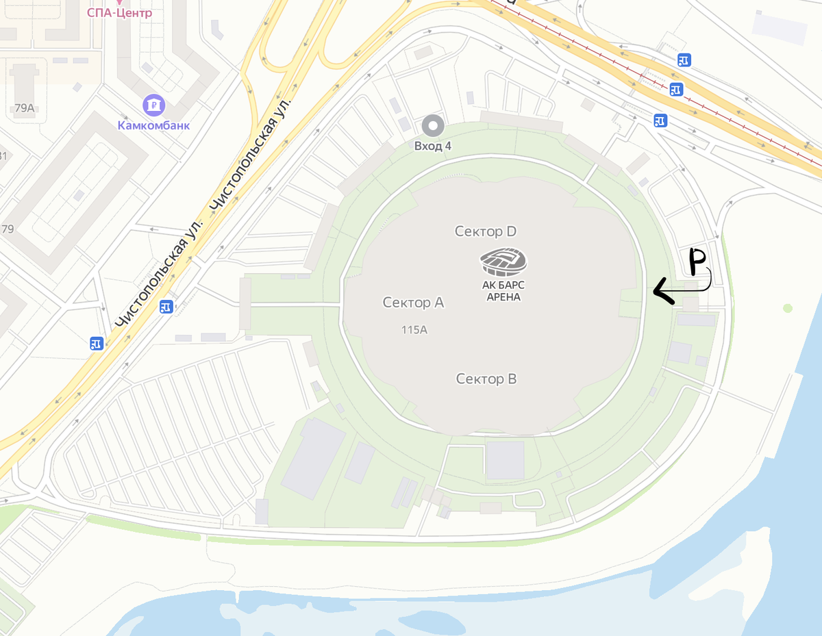 Схема прохода в отель