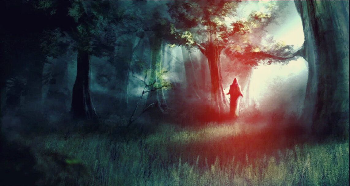 Белая фигура металась следи деревьев, тоненький девичий голосок отчаянно молил о помощи