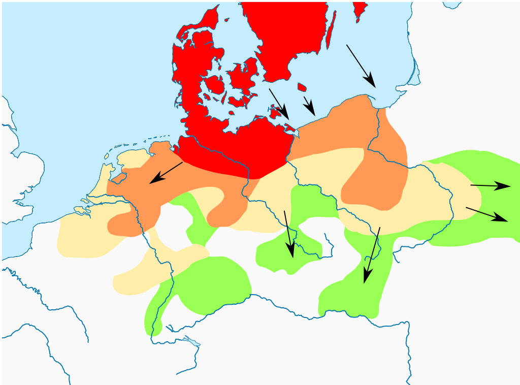 Германские племена карта расселения