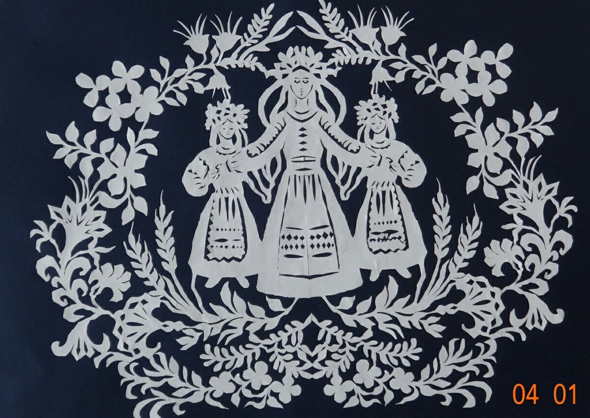 Вытынанка в народном стиле