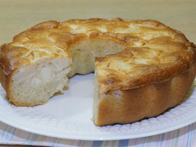 Польская шарлотка с яблоками (без яиц)