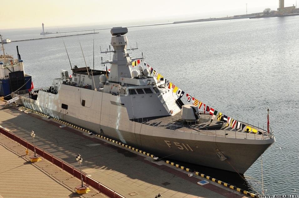 Турецкий корвет F 511 на борту Одессы