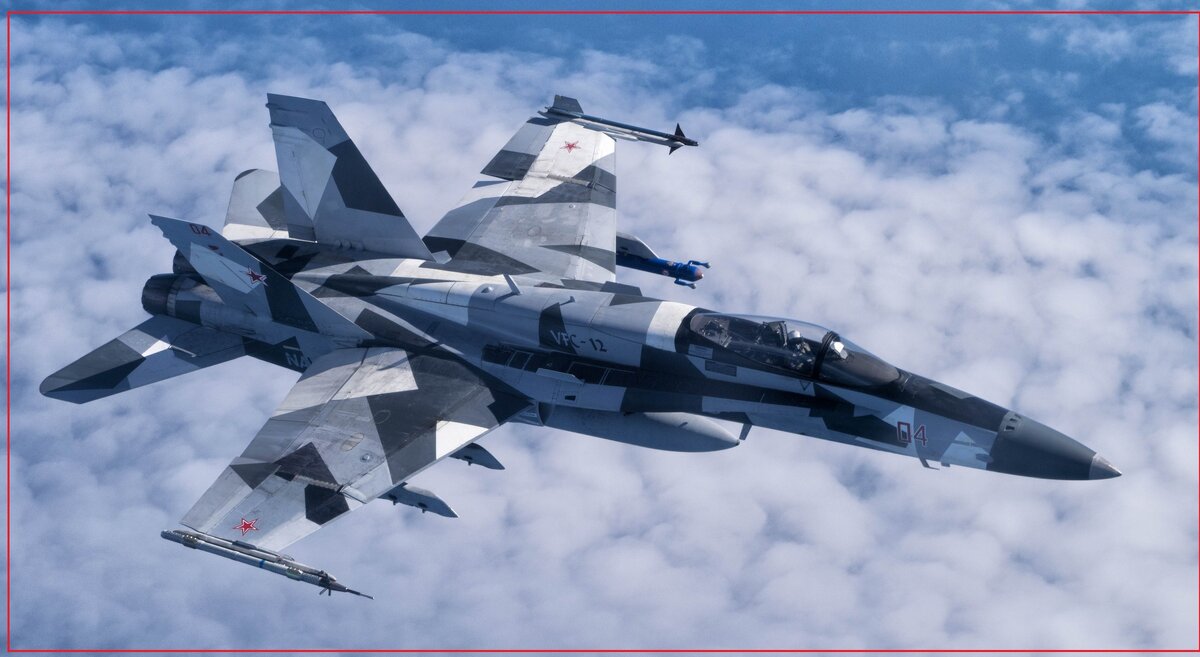  USAF, F/A-18 Hornet эскадрилья "АГРЕССОР" ВВС США. Имитирует истребитель российских ВКС