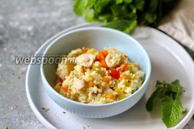 Кускус с курицей и овощами, пошаговый рецепт на ккал, фото, ингредиенты - Ирина