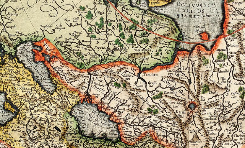 Карта Г.Меркатора. Азия.