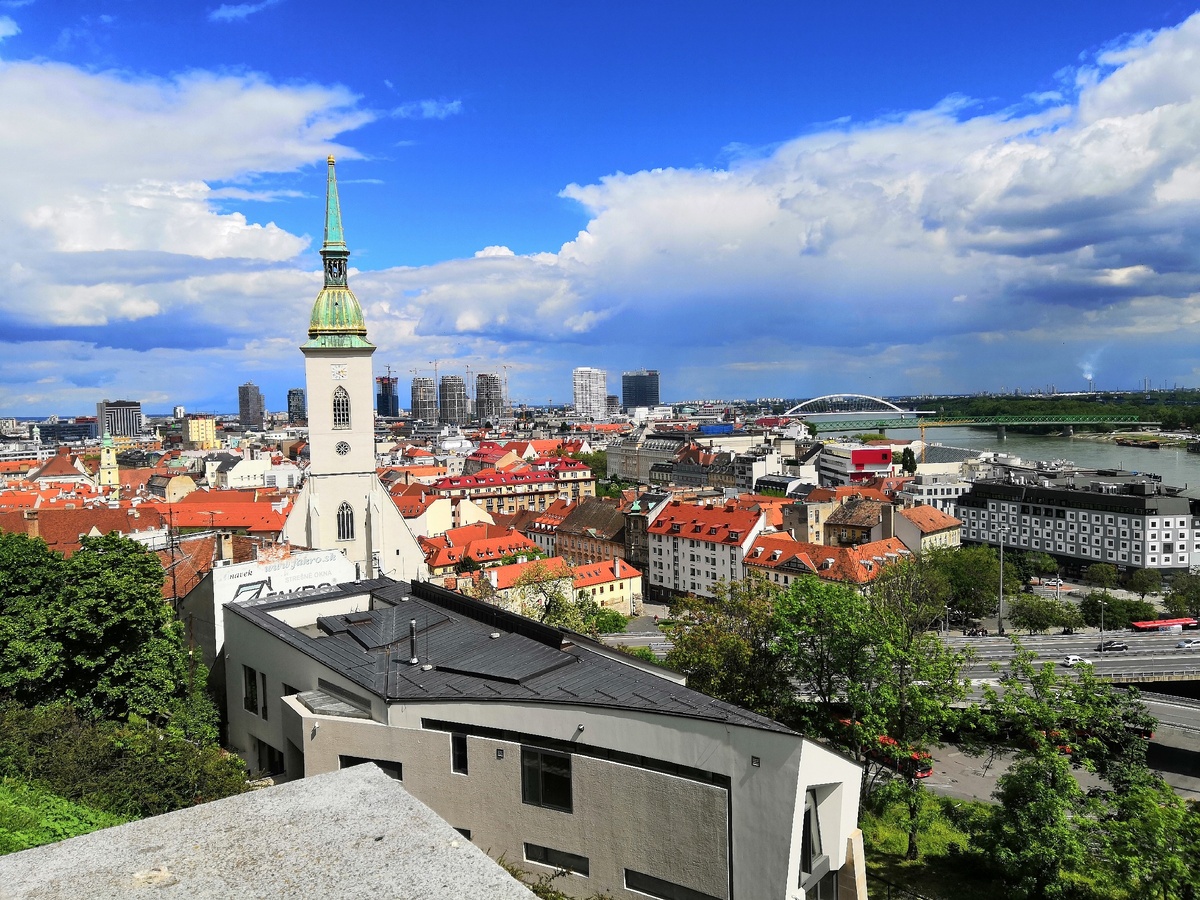 Вид на Старый город и на собор Святого Мартина.