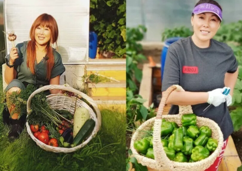 Анита Цой на даче