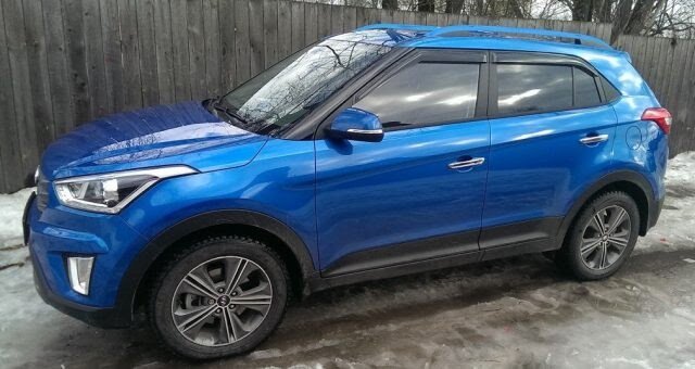 Синяя Hyundai Creta 2020