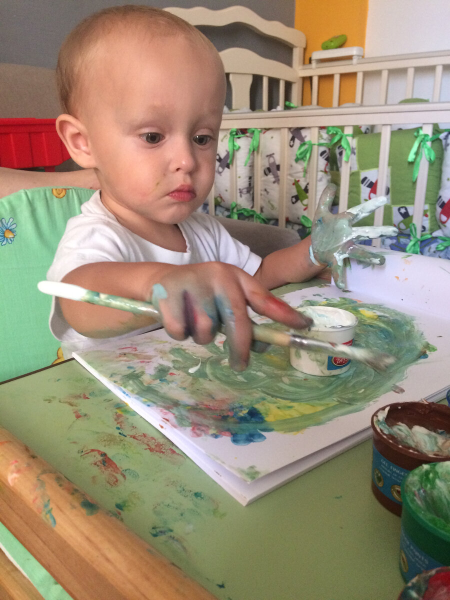 Рисование пальчиковыми красками