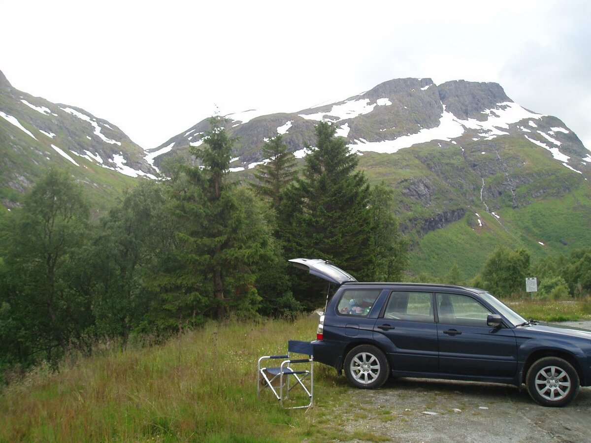 В багажник загрузили самое необходимое, но очень плотненько))