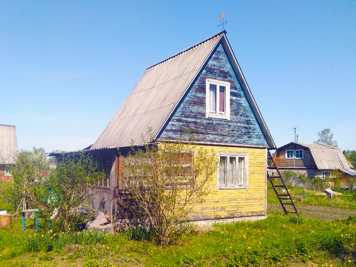 Дача 1987 года постройки. Участок 14 соток. Вид с дороги