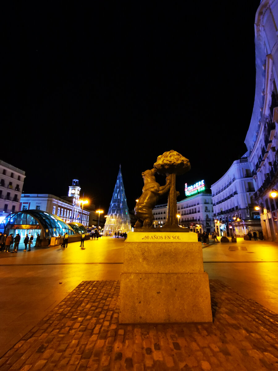 Площадь Пуэрта-дель-Соль в 2021 году.