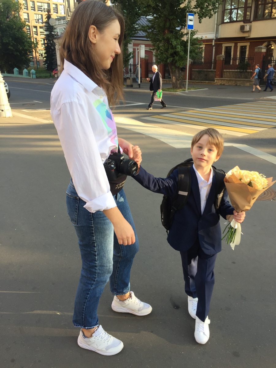 Это наш «первый раз в первый класс» в прошлом году