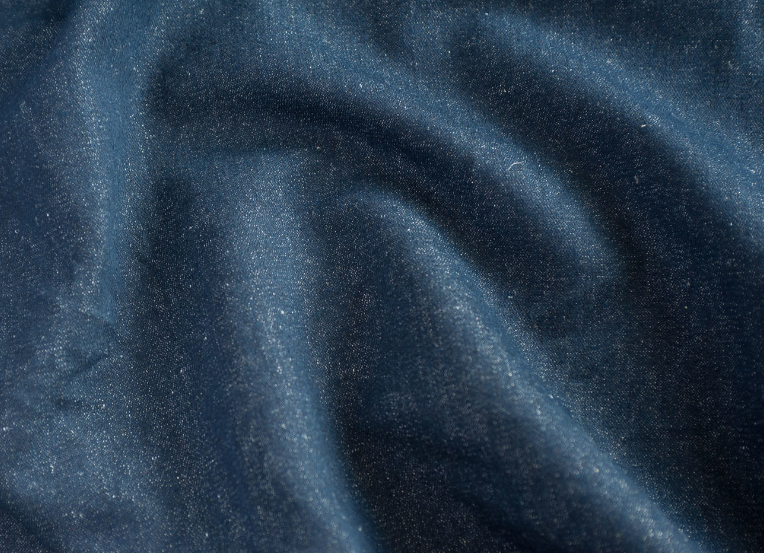 Вот такой он, льняной джинс при ближайшем рассмотрении