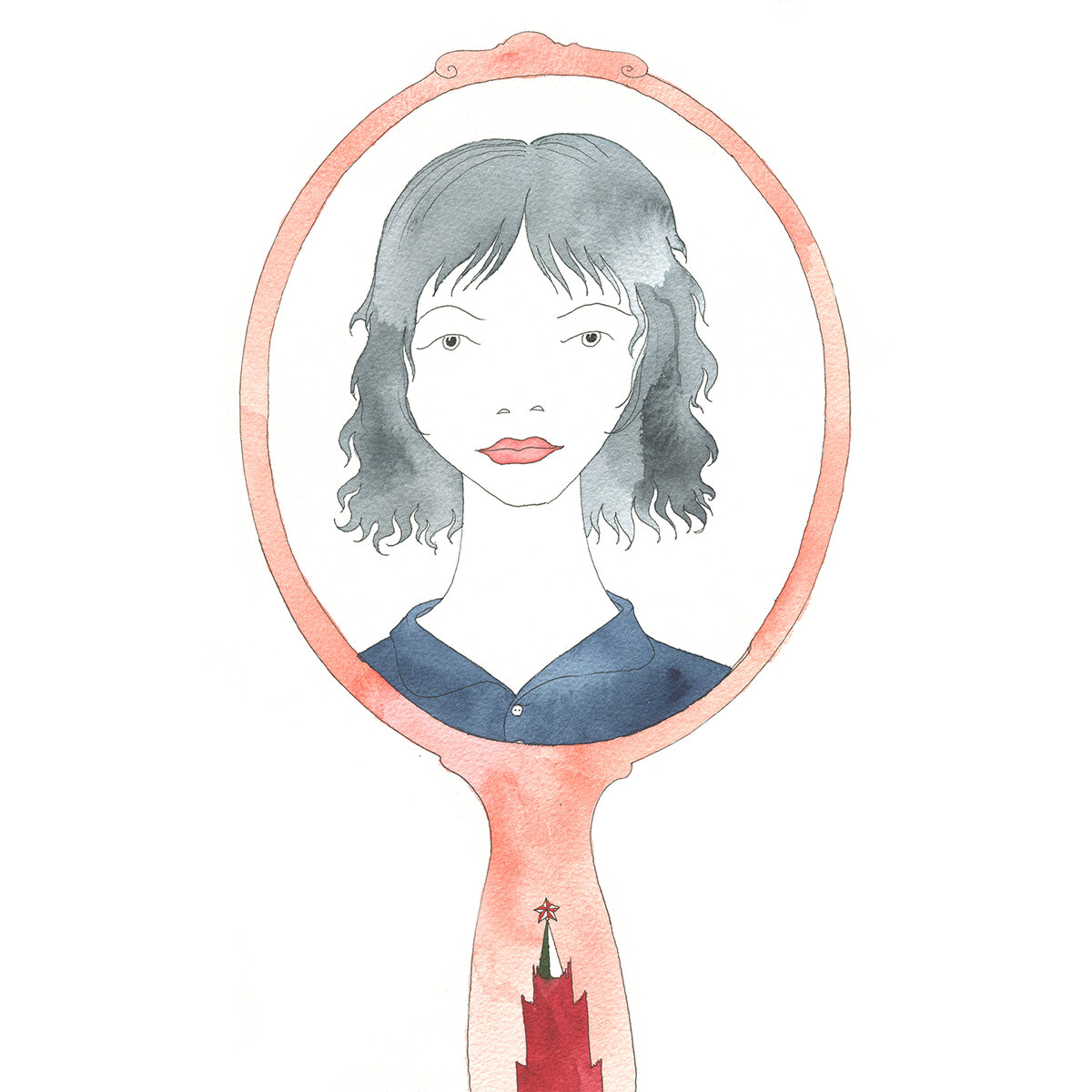 Обложка альбома "Песни и музыка из сказки «Потерянное зеркальце», автор иллюстрации - Павел Пепперштейн.