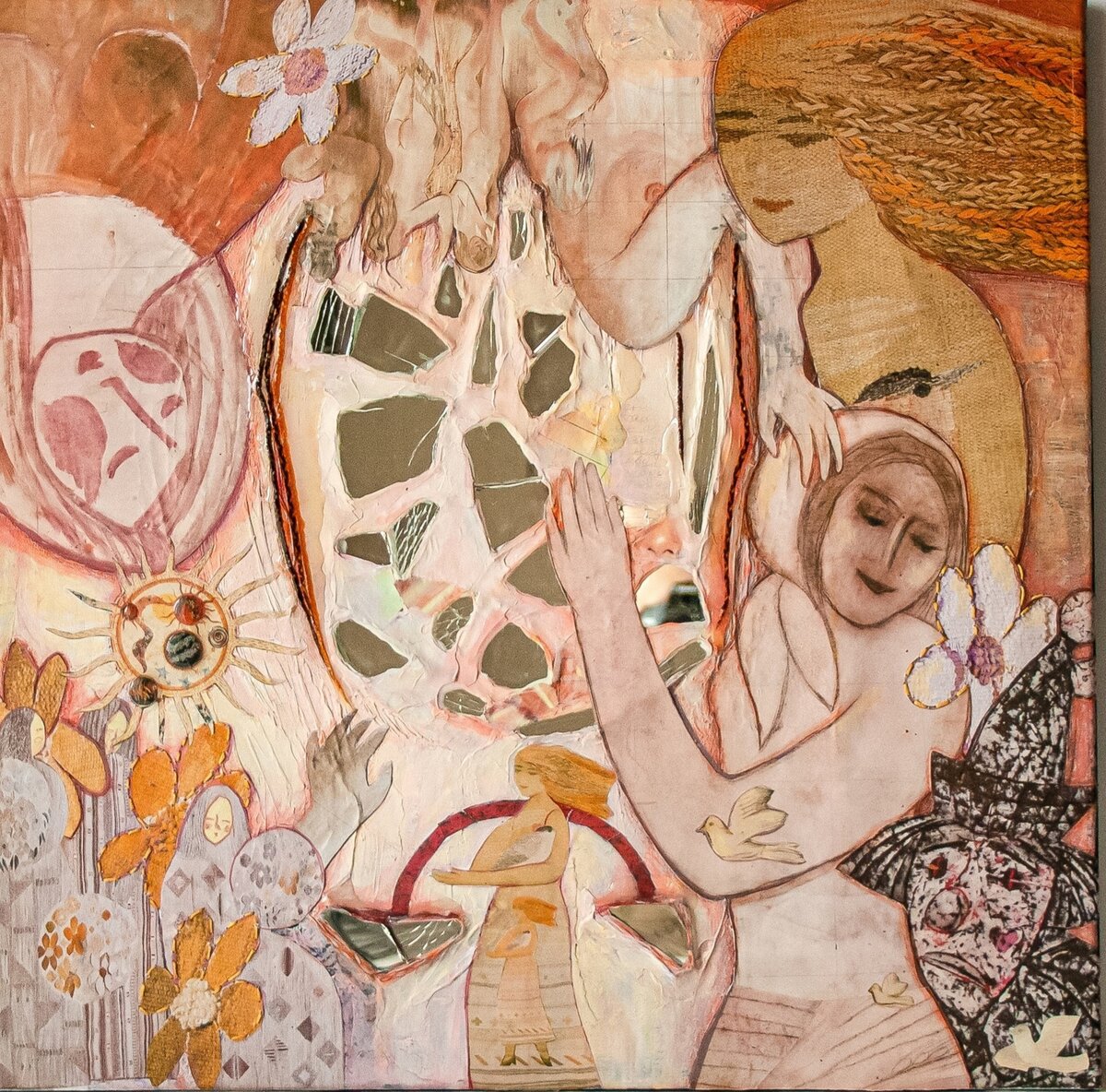 А. Светкина Осень - белые глаза. 50х50. 2021