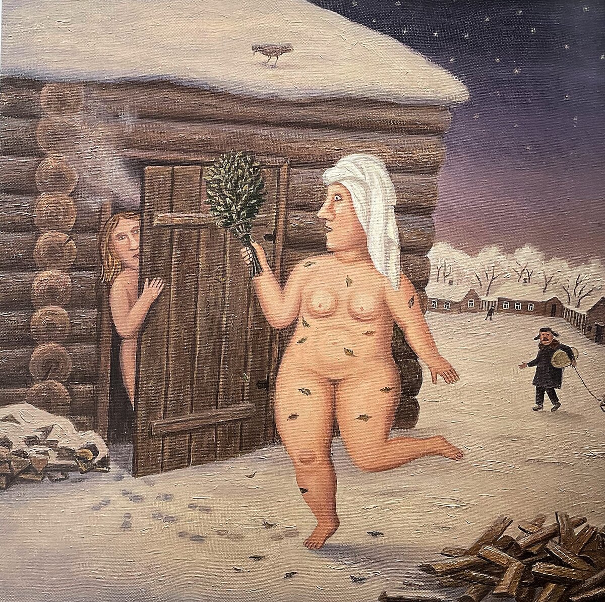 Владимир Любаров (р.1944). Катя хочет охладиться.2014.