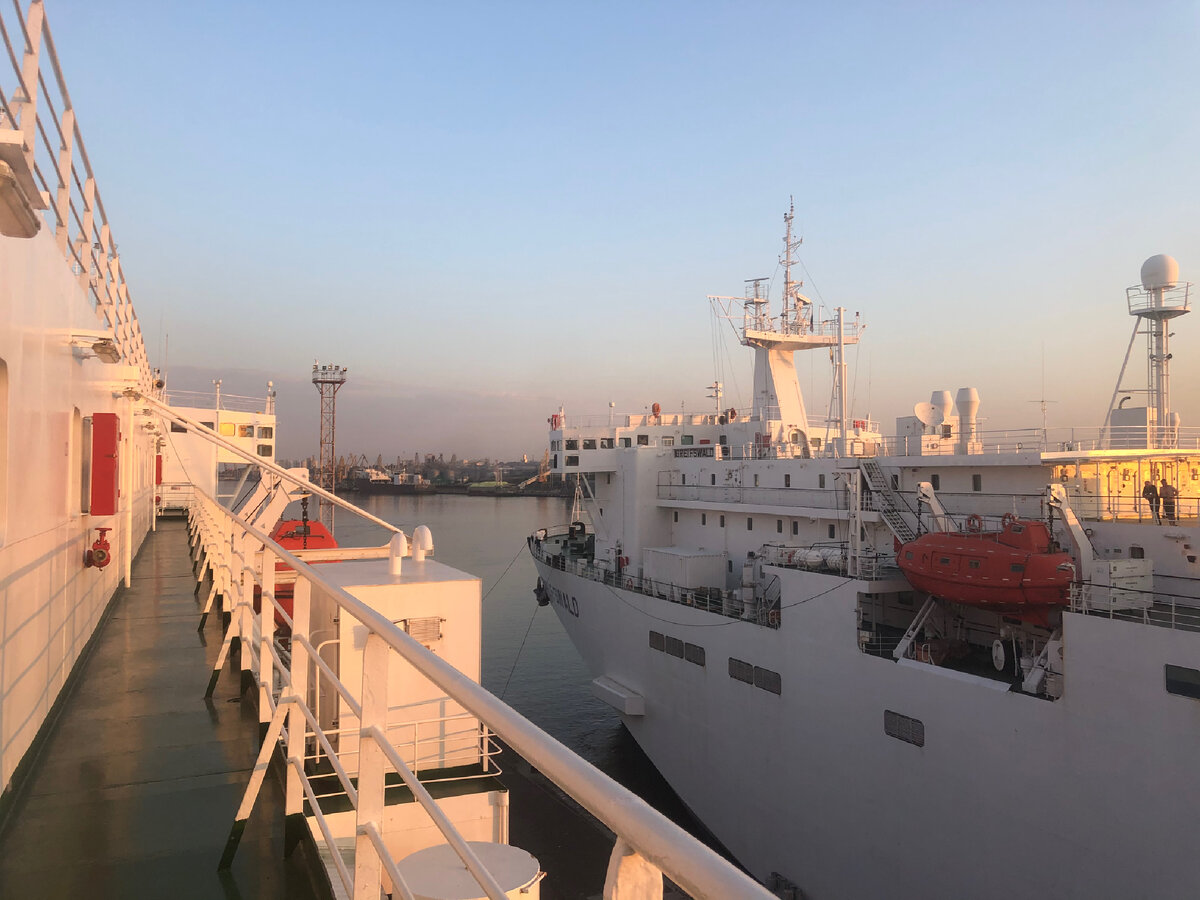 Вид с палубы парома