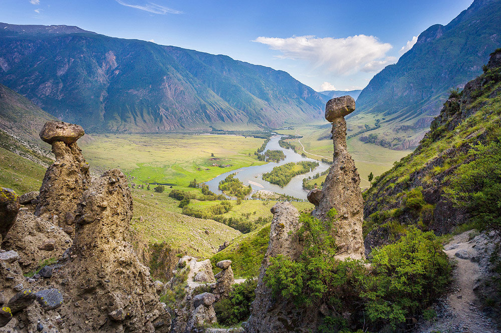 Каменные грибы Алтай Чулышманская Долина