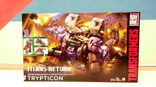 Обзор трансформера Trypticon & Full-Tilt & Necro - Titans Return - Titan class - Hasbro. Музей Р-ТФ.