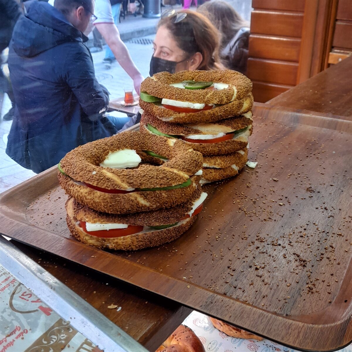 Сендвич из турецкого бублика-симита