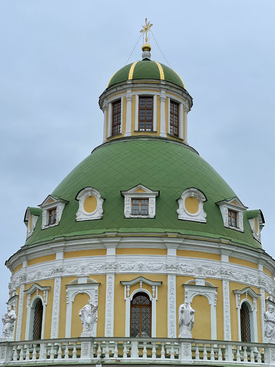 Купол со световым барабаном и полусферным завершием