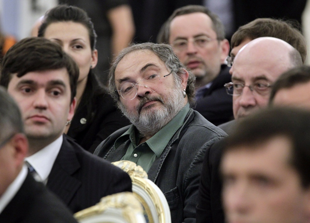 Директор Пермского музея современного искусства Марат Гельман во время встречи Дмитрия Медведева с Общественным комитетом его сторонников. 6 февраля 2012 года. Фото: Михаил Клементьев / ТАСС / Forum