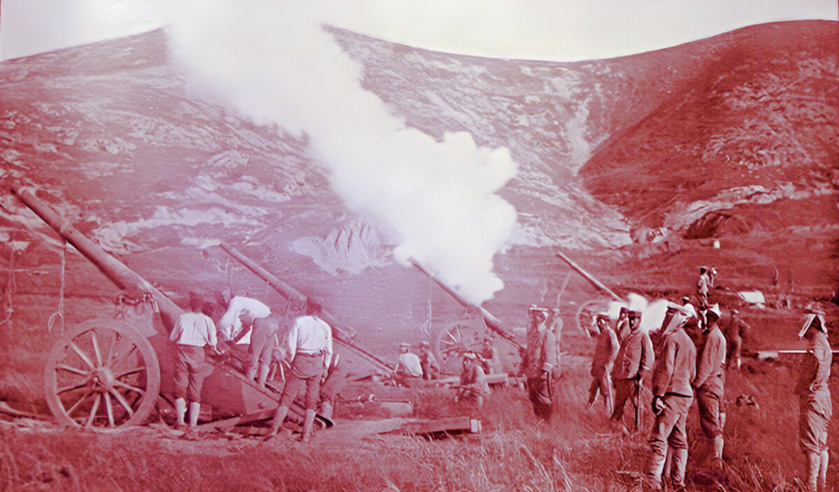 На полях Русско-японской войны, фото 1904 года.