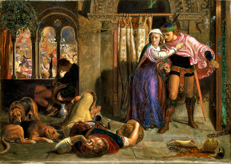 У. Х. Хант. Канун Святой Агнессы. 1850 г. Здесь и далее все картины в общественном достоянии