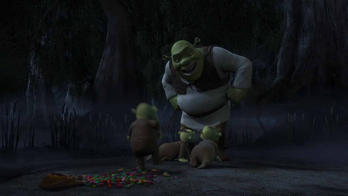 Шрек Хэллоуин scared Shrekless