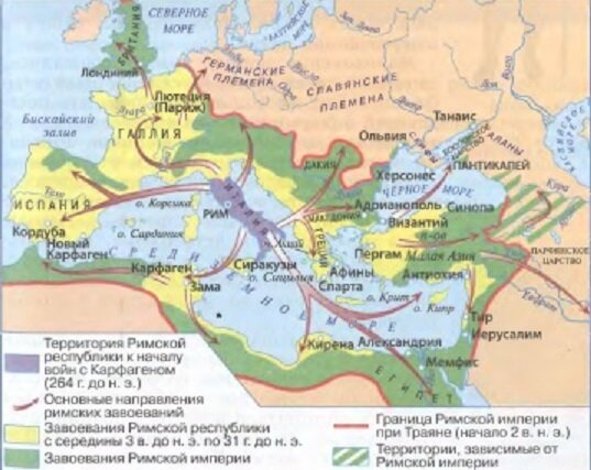 Римская империя к началу 2 века н.э. (история древнего мира,5 класс\Вигасин)