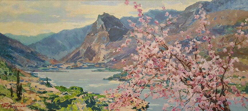 «Голубое утро», 2009, холст, масло
