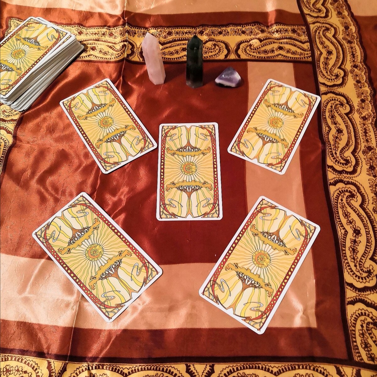Фото автора, golden art nouveau tarot