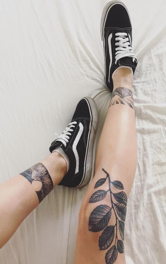 Идеи татуировок на коленях со значением (70+ Фото)